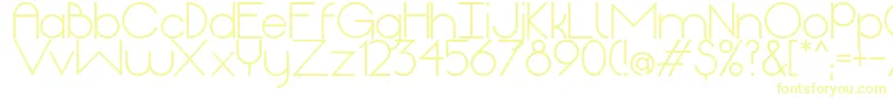 OriginRegular-Schriftart – Gelbe Schriften