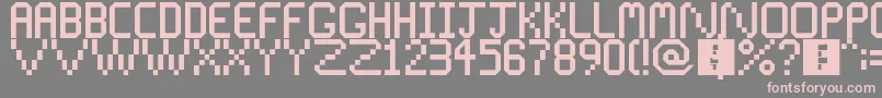 SpaceTheme Font – Pink Fonts on Gray Background