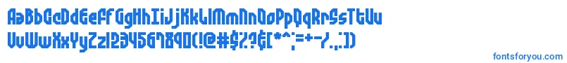 フォントZephyreg – 青いフォント