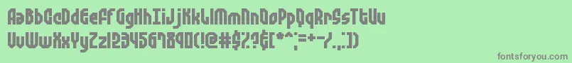 Zephyreg-Schriftart – Graue Schriften auf grünem Hintergrund