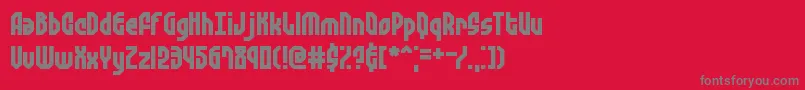 Zephyreg Font – Gray Fonts on Red Background