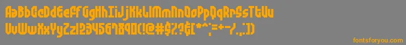 Zephyreg Font – Orange Fonts on Gray Background