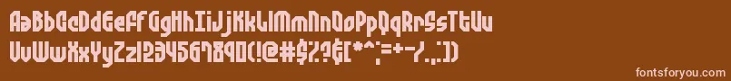 Zephyreg Font – Pink Fonts on Brown Background