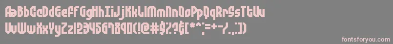 Zephyreg Font – Pink Fonts on Gray Background
