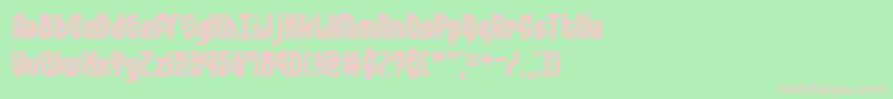 Zephyreg Font – Pink Fonts on Green Background