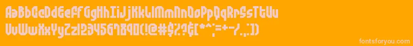 Шрифт Zephyreg – розовые шрифты на оранжевом фоне