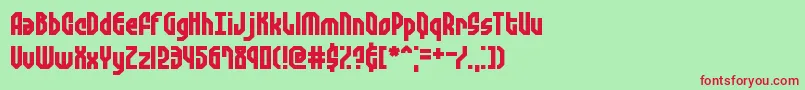 Zephyreg Font – Red Fonts on Green Background