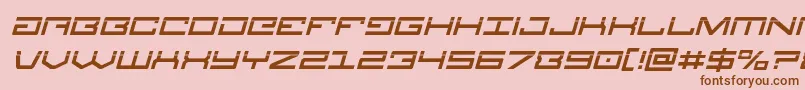 Legionlaserital Font – Brown Fonts on Pink Background