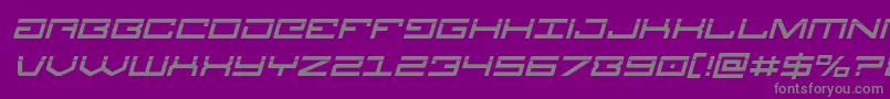 Legionlaserital Font – Gray Fonts on Purple Background