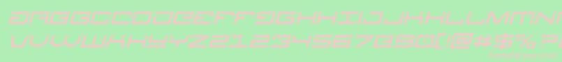 Legionlaserital Font – Pink Fonts on Green Background