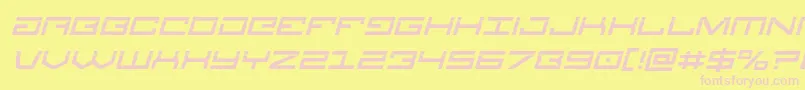 Legionlaserital Font – Pink Fonts on Yellow Background