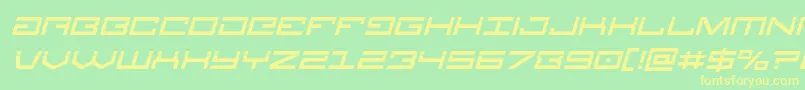 Legionlaserital Font – Yellow Fonts on Green Background