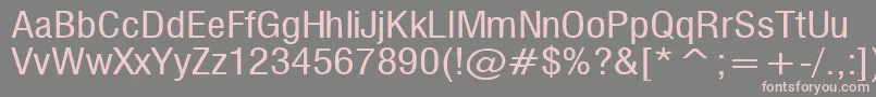 フォントMilf – 灰色の背景にピンクのフォント