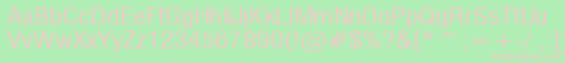 Milf Font – Pink Fonts on Green Background