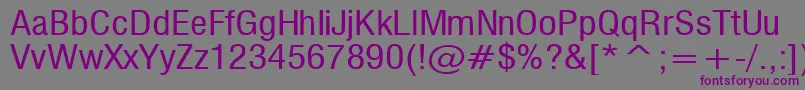 Milf Font – Purple Fonts on Gray Background