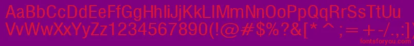 Milf Font – Red Fonts on Purple Background