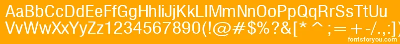 Milf Font – White Fonts on Orange Background