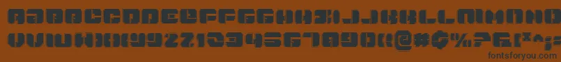 Danstargatep Font – Black Fonts on Brown Background