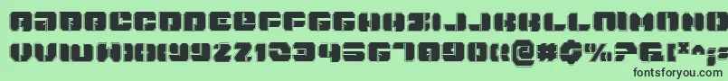 Danstargatep Font – Black Fonts on Green Background