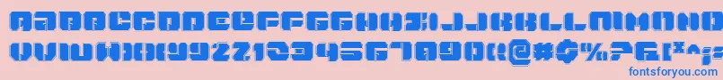 Danstargatep Font – Blue Fonts on Pink Background