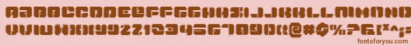 Danstargatep Font – Brown Fonts on Pink Background