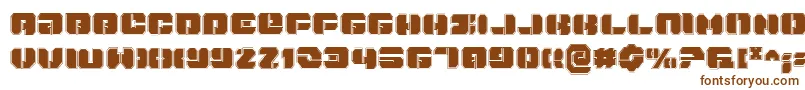 Шрифт Danstargatep – коричневые шрифты на белом фоне