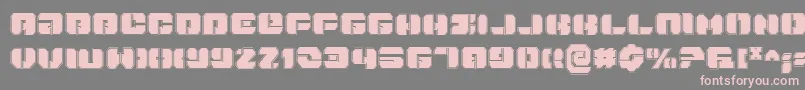 Danstargatep Font – Pink Fonts on Gray Background