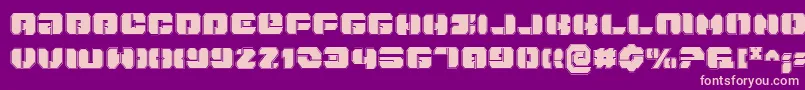 Danstargatep Font – Pink Fonts on Purple Background