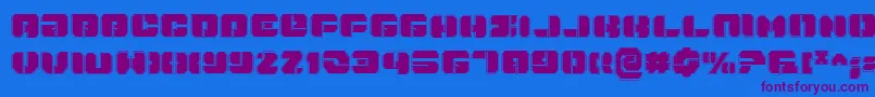 Danstargatep Font – Purple Fonts on Blue Background