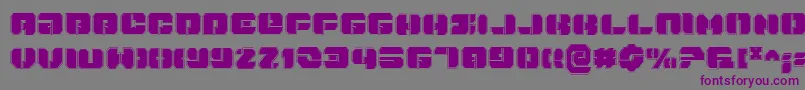 Шрифт Danstargatep – фиолетовые шрифты на сером фоне