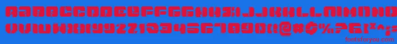 Danstargatep Font – Red Fonts on Blue Background