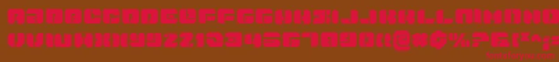 Danstargatep Font – Red Fonts on Brown Background