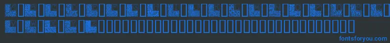 ArtNouveauInitials Font – Blue Fonts on Black Background