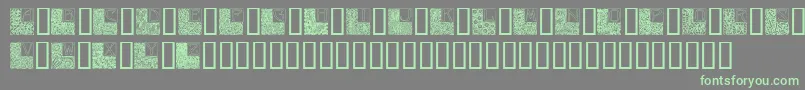 ArtNouveauInitials Font – Green Fonts on Gray Background