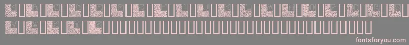 ArtNouveauInitials Font – Pink Fonts on Gray Background