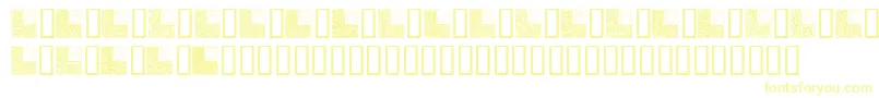 ArtNouveauInitials Font – Yellow Fonts on White Background