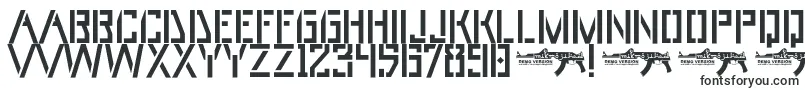 Шрифт UmarStencils – широкие шрифты