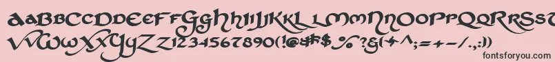 StCharlesExtraDark Font – Black Fonts on Pink Background