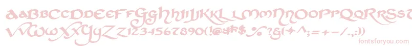 StCharlesExtraDark Font – Pink Fonts on White Background