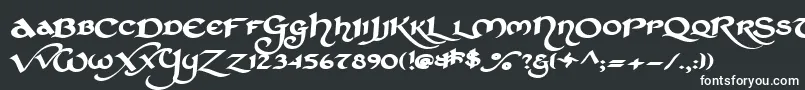 StCharlesExtraDark Font – White Fonts on Black Background