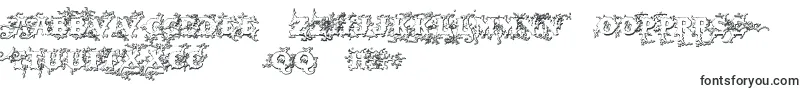 Darkwoodbeveled-Schriftart – usbekische Schriften
