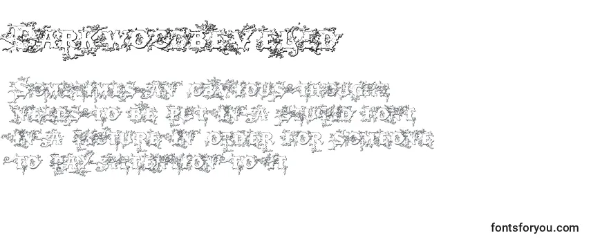 Schriftart Darkwoodbeveled (57509)