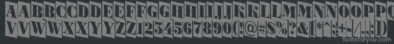 fuente ABodoniortonrttlcmdn – Fuentes Grises Sobre Fondo Negro