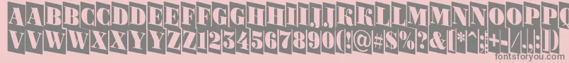 ABodoniortonrttlcmdn Font – Gray Fonts on Pink Background