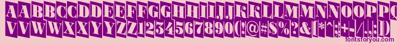 ABodoniortonrttlcmdn Font – Purple Fonts on Pink Background