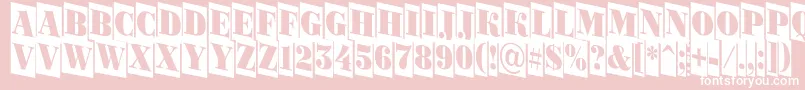 ABodoniortonrttlcmdn Font – White Fonts on Pink Background