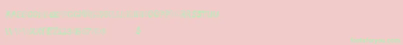 Somelines Font – Green Fonts on Pink Background