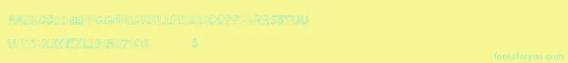 Więcej informacji o czcionce Somelines Czcionka Somelines – zielone czcionki na żółtym tle