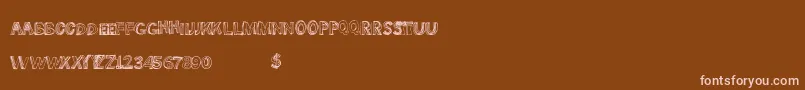 Подробнее о шрифте Somelines Шрифт Somelines – розовые шрифты на коричневом фоне