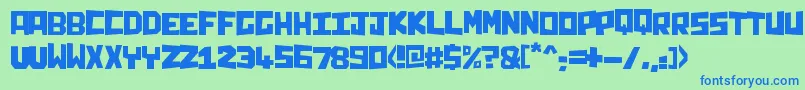 Подробнее о шрифте Chunq Шрифт Chunq – синие шрифты на зелёном фоне